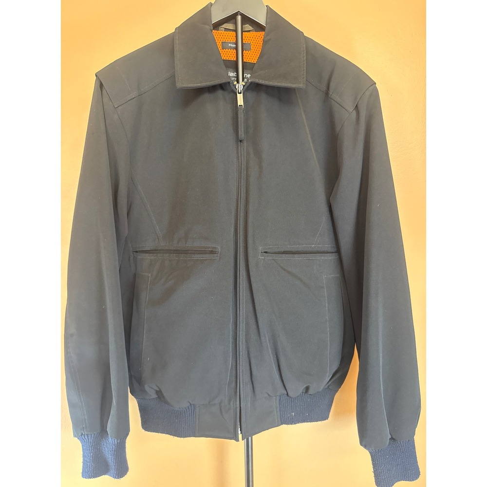 Claiborne Outerwear Mens Black‎ Foam Tech Full Zip Bomber Jacket Small